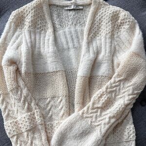 Dex Cream Knit Women's Sweater Cardigan